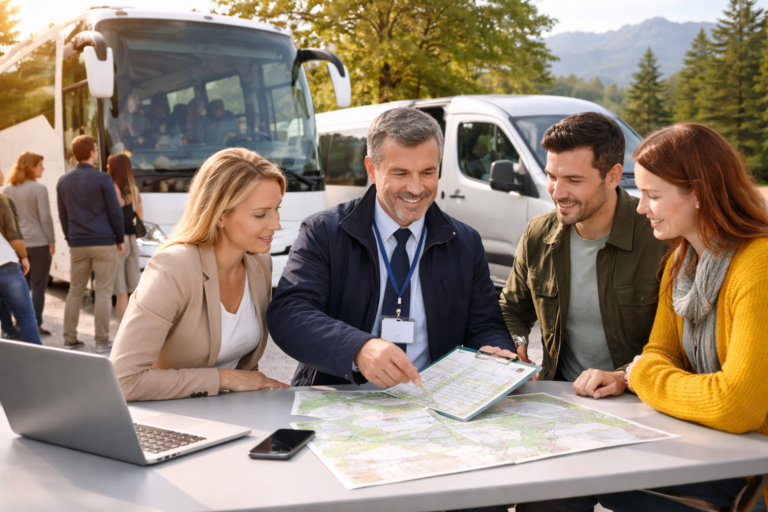 So planen Unternehmen, Gruppen und Reiseveranstalter reibungslose Bus- und Transferfahrten